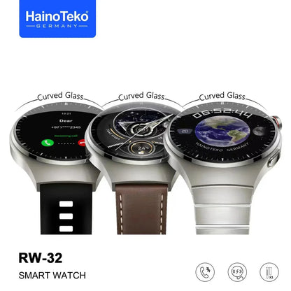 Haino Teko RW-32 AMOLED Display Smart Watch with 3 Strap